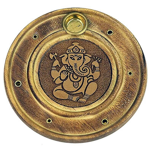 Räucherstäbchen_Räucherkegelkegelhalter Ganesha Ø10cm